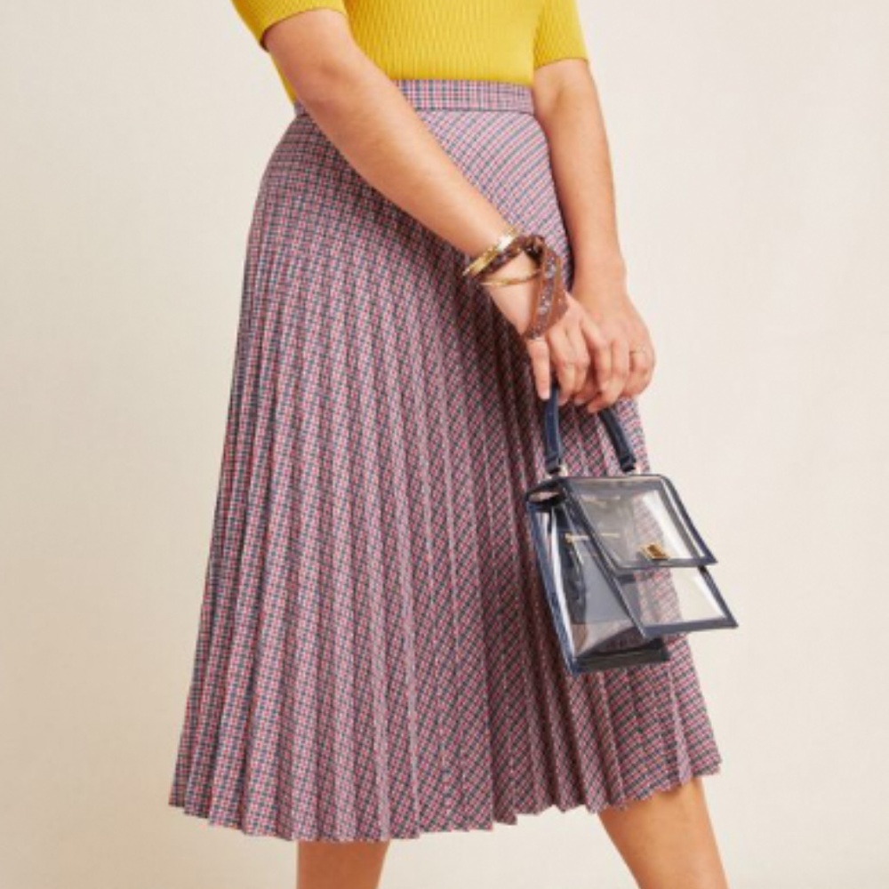 Pleated Midi Skirt
